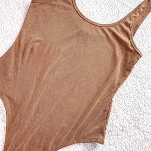 Sleeveless Ribbed Bodysuit
